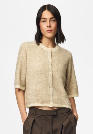 Pieces, KNITTED CARDIGAN PCJENNA SS - Cardigan - whitecap gray