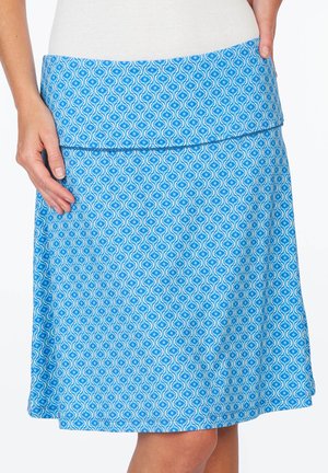 Sorgenfri Sylt AMANDA SUMMER TILE - A-line skirt - lapis