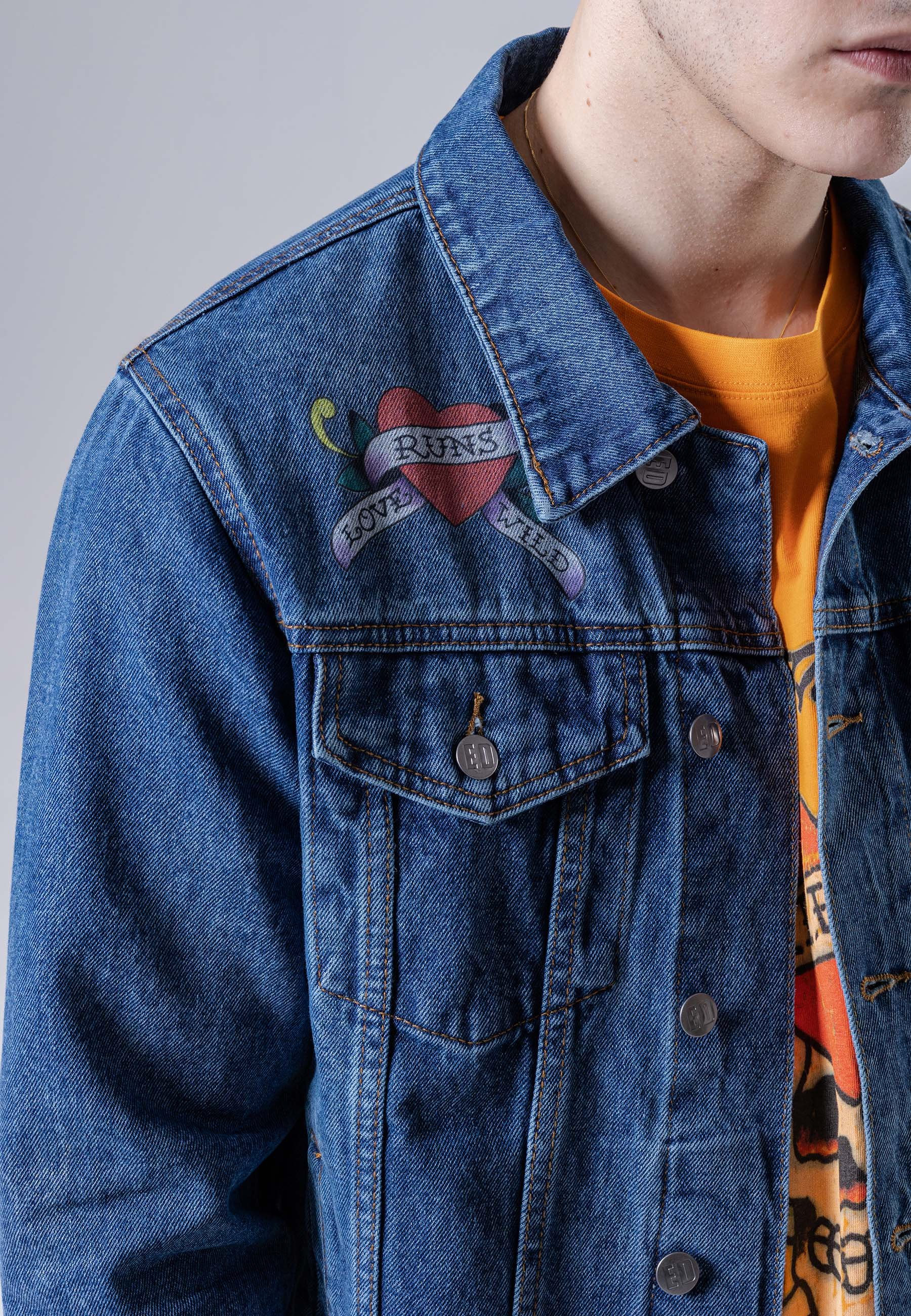 WILD - Denim jacket - indigo/blue denim 