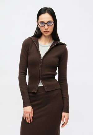 LINE CARDIGAN - Ζακέτα - brown