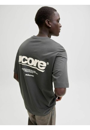 CLUB KURZARM - T-shirt con stampa - asphalt