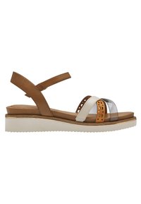 Tamaris Sandali con plateau - cognac comb