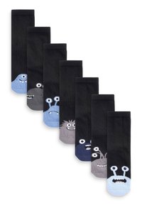 Next - CUSHIONED FOOTBED RICH 7 PACK  - Socken - black blues monsters Thumbnail-Bild 1