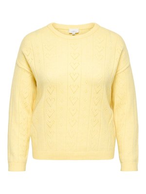 ONLY Carmakoma CARISA - Strikkegenser - sunlight