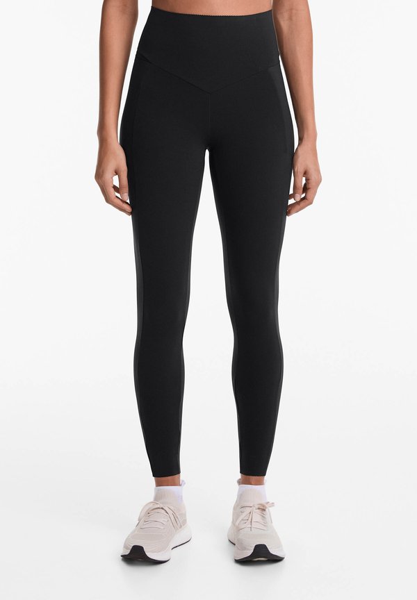 COMPRESSIVE POCKET HIGH-RISE ANKLE-LENGTH - Tights