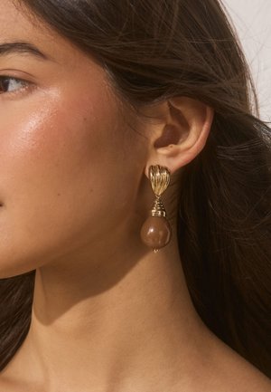 Next, Earrings - brown