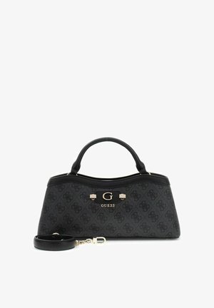 Guess, LINDSEY 2 COMPARTMENT SATCHEL - Sac à main - coal logo