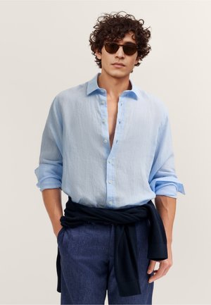 MIT KENTKRAGEN - Shirt - hellblau