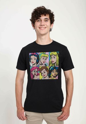 Henry Tiger DISNEY PRINCESSES POP PRINCESSES UNISEX - Print T-shirt - black