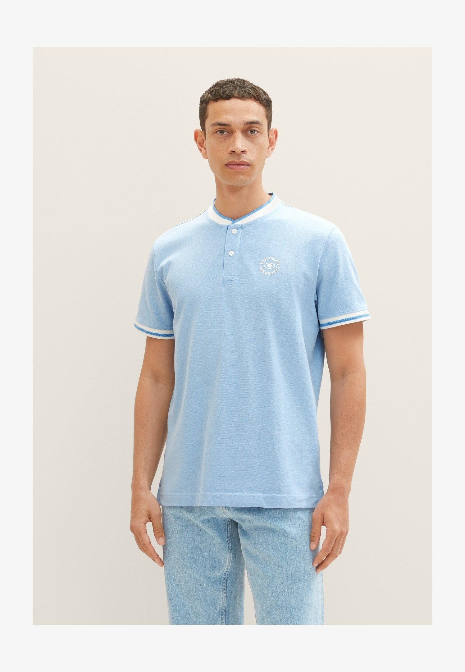 TOM TAILOR T-Shirt Uomo A Righe Sottili - Morbido Cotone Jersey, Girocollo, Vestibilità Regolare
