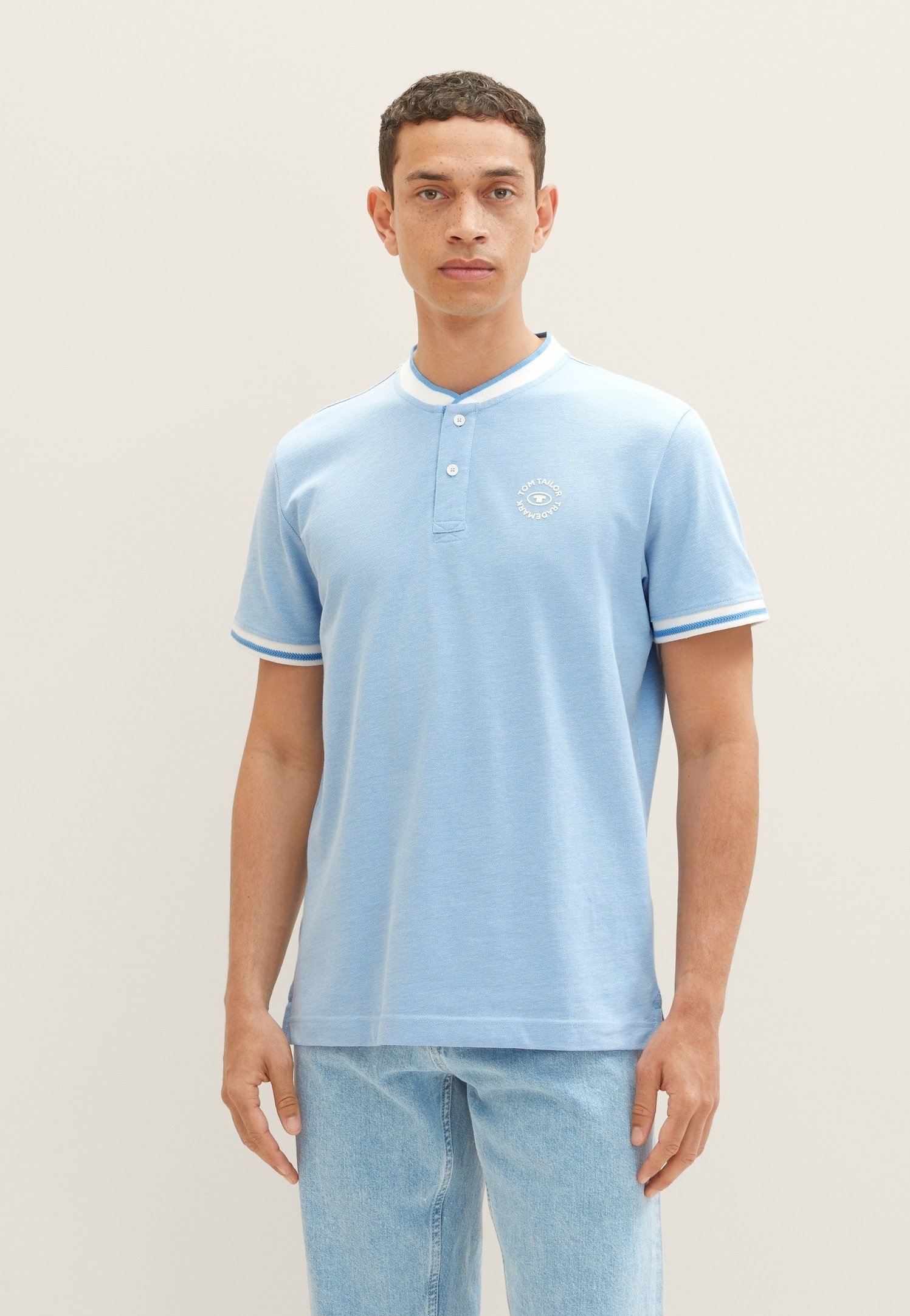 TOM TAILOR T-Shirt Uomo A Righe Sottili - Morbido Cotone Jersey, Girocollo, Vestibilità Regolare