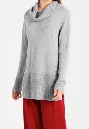 Jersey de punto - mottled light grey