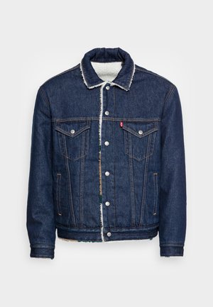 SHERPA TRUCKER - Veste en jean - medium indigo stonewash