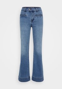 ONLJUICY WIDE FRONT - Flared Jeans - medium blue denim