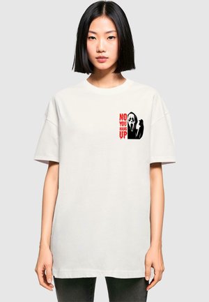 HALLOWEEN NO YOU HANG UP TEE - Print T-shirt - white