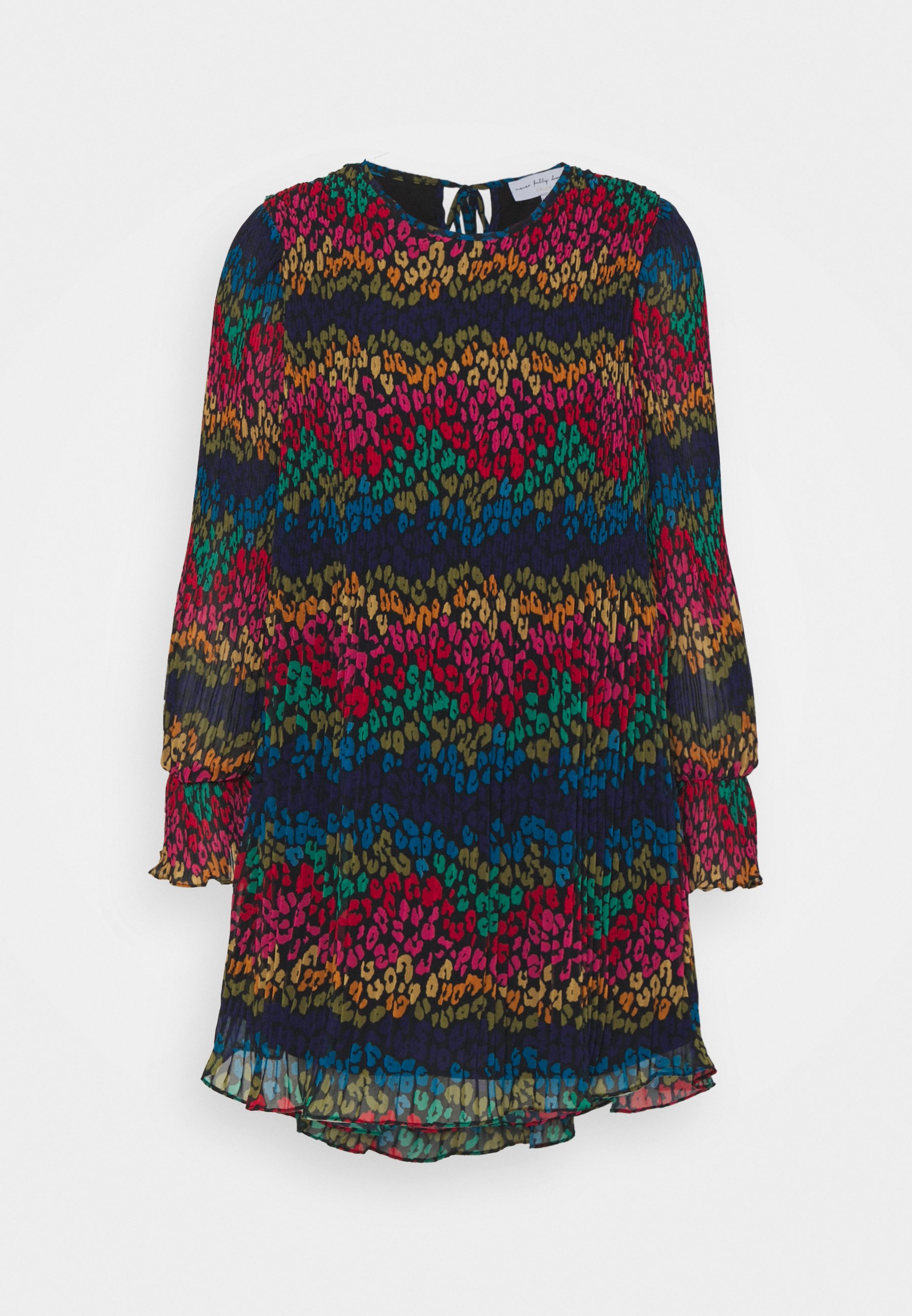 mini leopard pleated dress