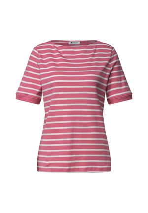 Street One, T-SHIRT MIT BOAT NECK UND STREIFEN - T-Shirt print - blush berry