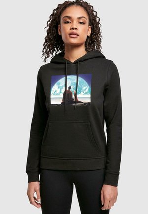 SUPERMAN LOOKING AT EARTH KRYPTO CAPE  - Hoodie - black