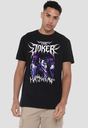 Cotton Soul, BATMAN THE JOKER LAUGH METAL - T-Shirt print - black