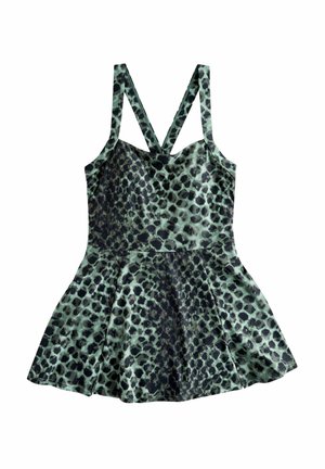 REGULAR FIT - TUMMY CONTROL - Paplūdimio reikmuo - green/black leopard print