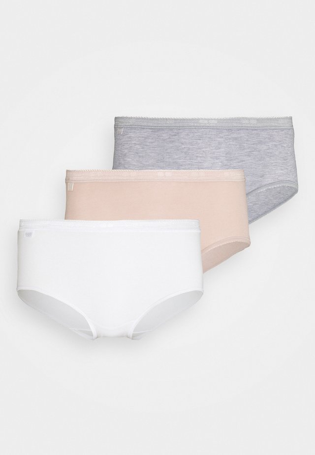 BASIC MIDI 3 PACK - Briefs - white/light combination
