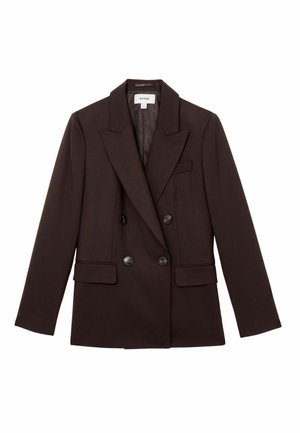REGULAR FIT - SOLENE DOUBLE BREASTED  - Blazer - aubergine