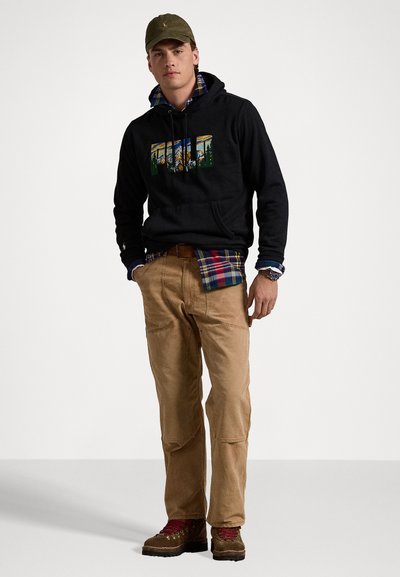 Polo Ralph Lauren LOGO FLEECE HOODIE - Hoodie - black