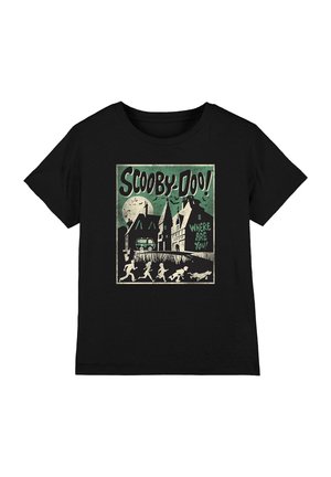 Cotton Soul, SCOOBYDOO POSTER UNISEX - Print T-shirt - black