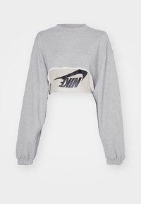 Nike Sportswear DANCE SHRUG - Sweatshirt - dark grey heather/sail