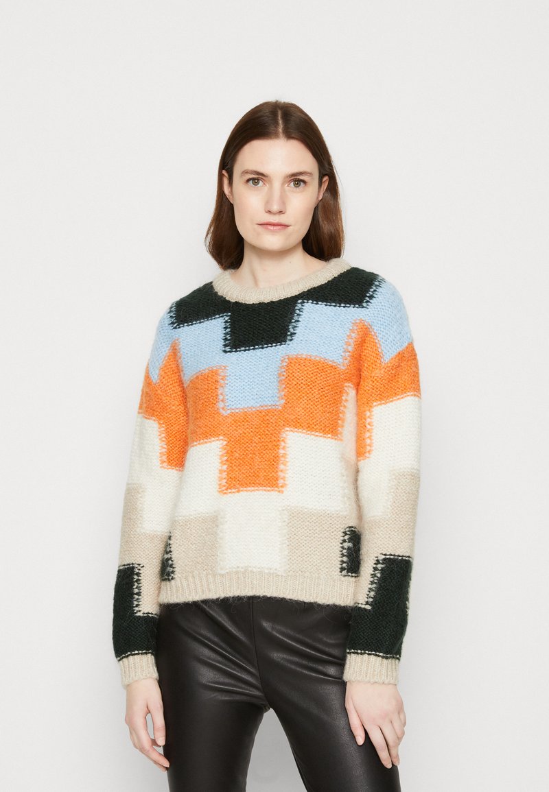 Pullover Doux Esprit Couleur Taupe-brun - Taille L - Occasion En Très Bon état