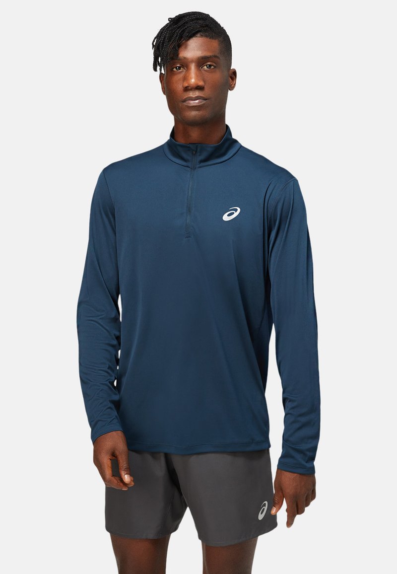 ASICS CORE LS 1/2 ZIP TOP - Long sleeved top - french blue