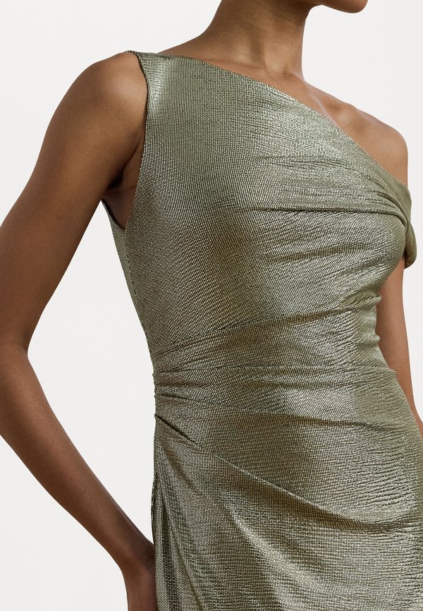 METALLIC ONE SHOULDER COCKTAIL DRESS - Jersey dress2