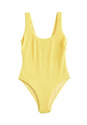 REGULAR FIT - GATHERED TUMMY CONTROL BANDEAU SWIMS - Ujumistrikoo - yellow