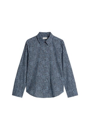Marc O'Polo, MARC O'POLO BLUSE A-SHAPE AUS PAPERTOUCH-POPELINE   - Hemdbluse - medium blue