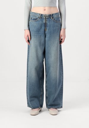 ONLBAXTER ZIP WIDE  - Relaxed fit jeans - medium blue denim