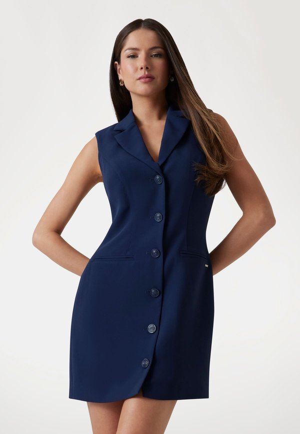 Blusenkleid - schwarz