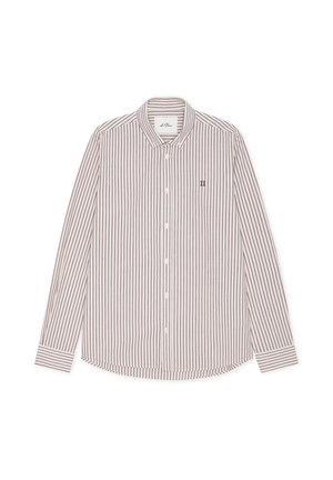 Les Deux, STRIPED - Chemise - chocolate truffle red