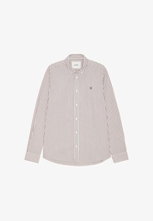 Les Deux, STRIPED - Chemise - chocolate truffle red