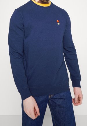 Sweater - mottled dark blue