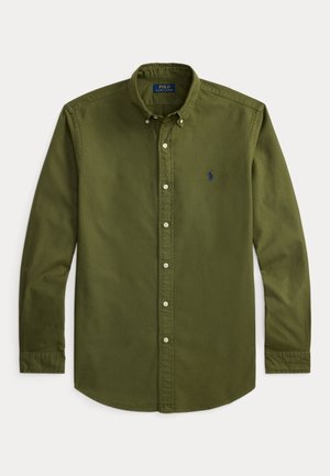 CUSTOM FIT GARMENT DYED OXFORD SHIRT - Marškiniai - new olive