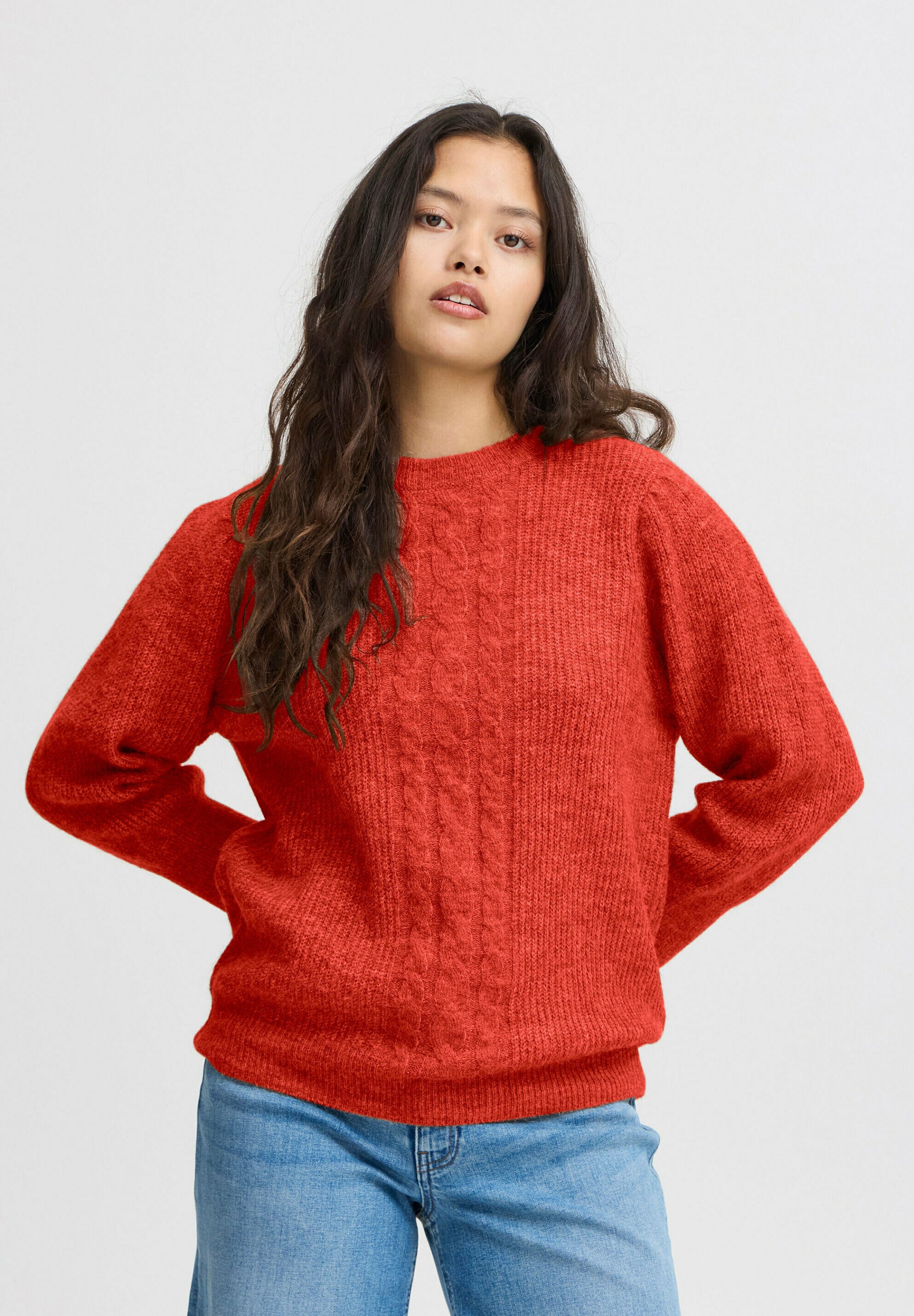 売れ筋商品|||イチ ニット&セーター レディース アウター IHKAMARA MS3 - Jumper - cranberry イチ レディース ニット&セーター アウター IHKAMARA MS3