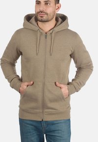 Solid SDBERTIZIP - Sweater - sand melan