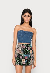 Neon & Nylon NEOLIA CORSAGE  - Top - medium blue denim