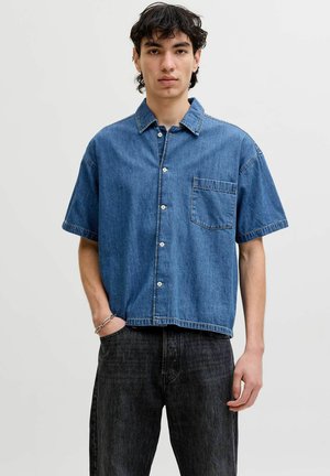 Jack & Jones CROPPED granatowy melanż