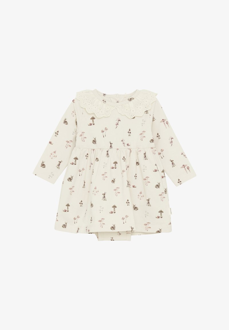 Minymo LONG SLEEVES ALL OVER PRINT - Robe en jersey - sandshell