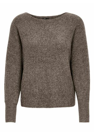 ONLDANIELLA L/S NOOS - Striktrøje - major brown