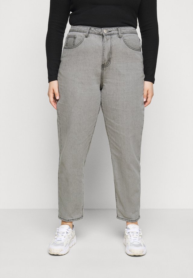 LADIES - Jean boyfriend - bleached light grey