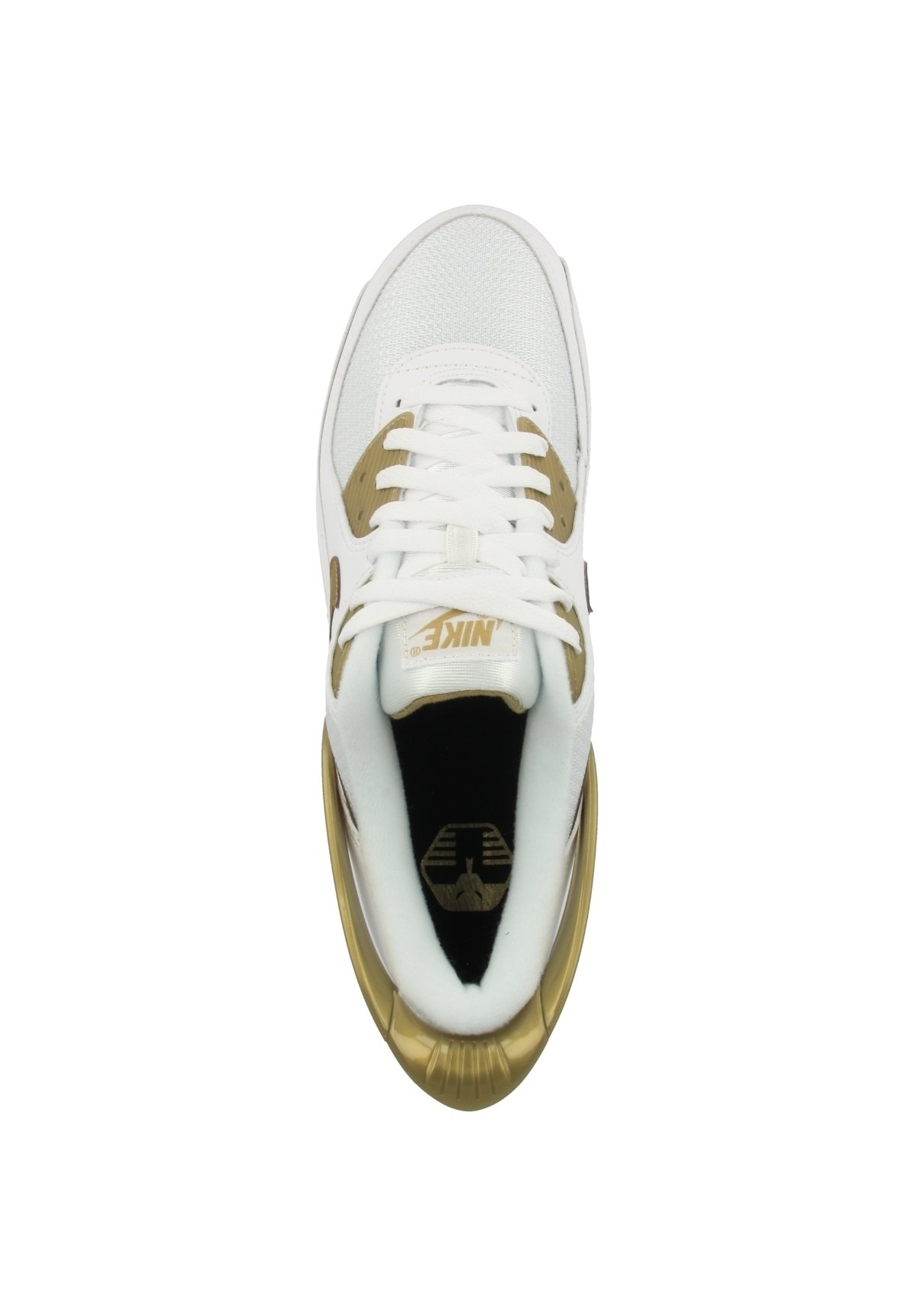 Nike Sportswear AIR MAX FLYEASE - Sneakers laag - white-metallic gold-white/wit  - Zalando.nl