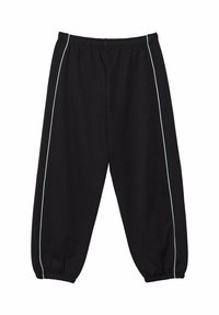 WITH PIPING  - Tepláky - black