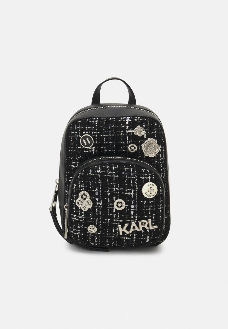 KARL LAGERFELD PINS BOUCLE MINI Rucksack black/white/black